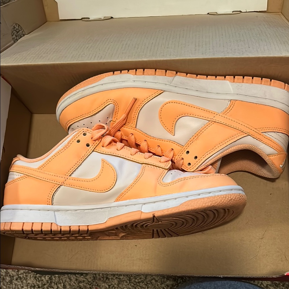 Nike Women's Sneakers in Orange and Cream